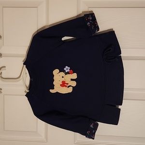 12 Month Navy Sweatshirt with Dog